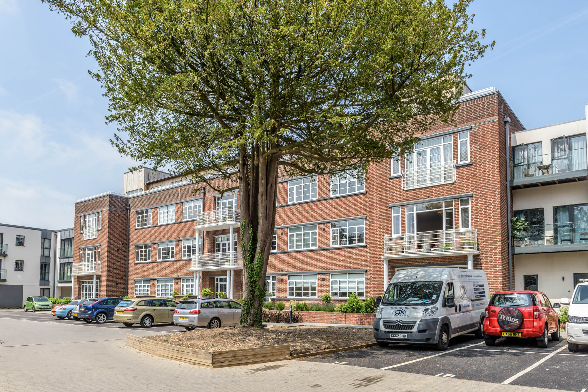 A photo of the exterior of a hospital converted to apartments in cardiff