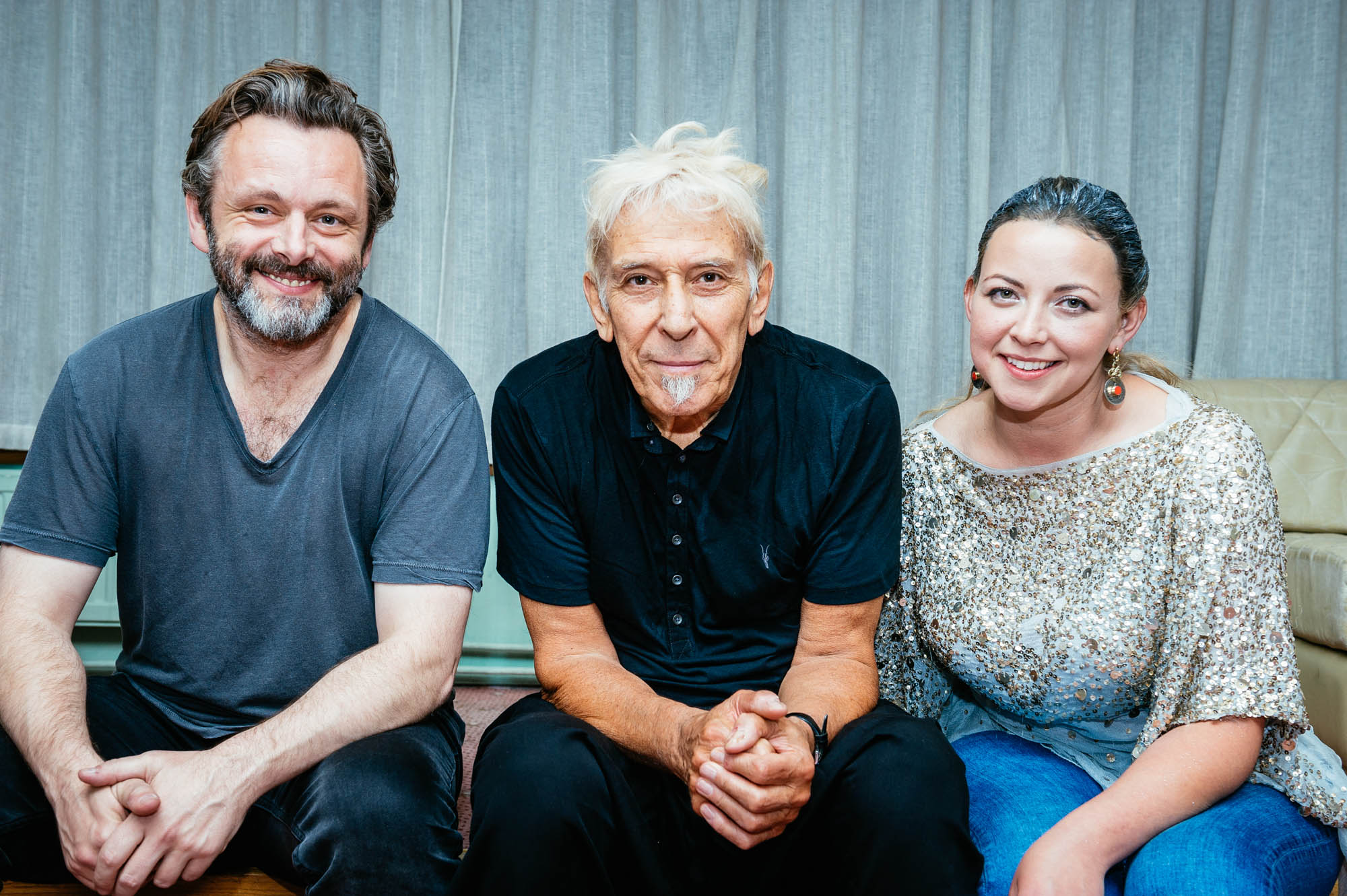 John Cale (centre) at Festival of Voice with Michael Sheen and Charlotte Church A photo of John Cale (centre) at Festival of Voice with Michael Sheen and Charlotte Church