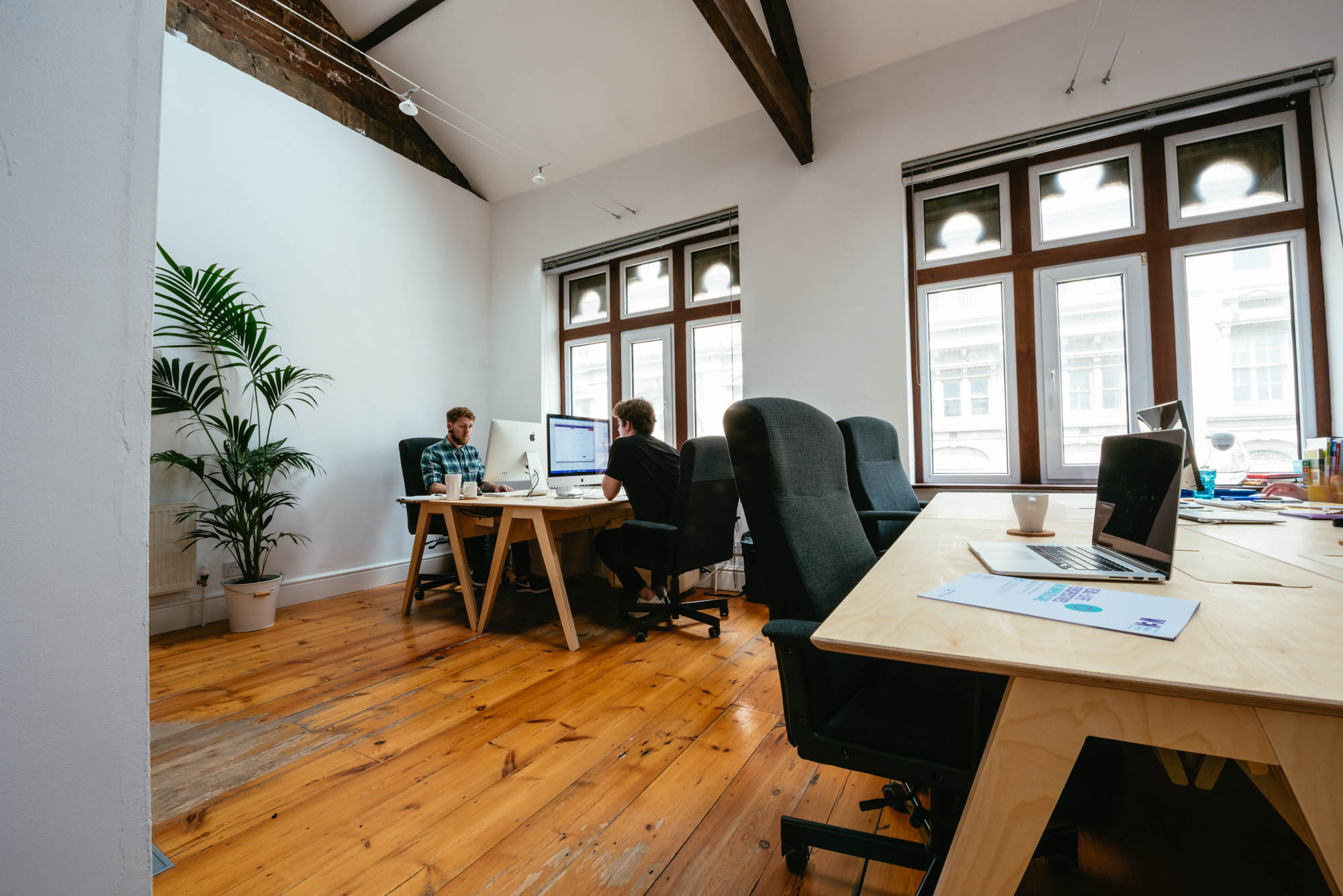 An interior photo of a cool design space in Cardiff Bay